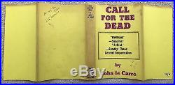 SIGNED John Le Carre CALL FOR THE DEAD First Edition 1/2 GOLLANCZ 1961