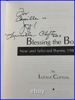 SIGNED LUCILLE CLIFTON Blessing The Boats First Edition Hardcover
