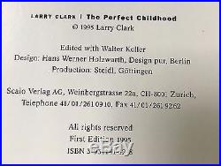 SIGNED Larry Clark'The Perfect Childhood' First Edition 1995 SCALO Teenage Lust