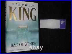 SIGNED/Ltd STEPHEN KING Bag of Bones (1998-1st) + Ticket Hardback, Horror