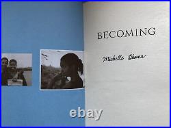 SIGNED Michelle Obama Becoming First Edition Hardcover Book First Lady Barack