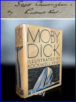 SIGNED Moby Dick FIRST EDITION + DJ Herman MELVILLE / Rockwell KENT 1930
