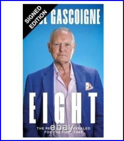 SIGNED Paul Gascoigne Book Eight First Edition Hardcover & COA Autograph Auto