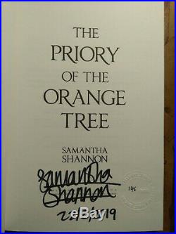 SIGNED Priory of the Orange Tree Numbered Dated First Edition Samantha Shannon
