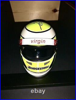 SIGNED RARE jenson Button 12 Brawn GB Formula 1 Racing Helmet First Edition