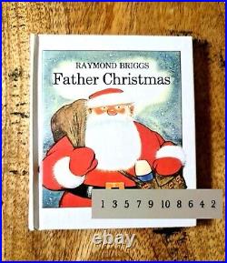 SIGNED RAYMOND BRIGGS PERSONAL NOTE + MINIATURE 1ST EDITION of FATHER CHRISTMAS