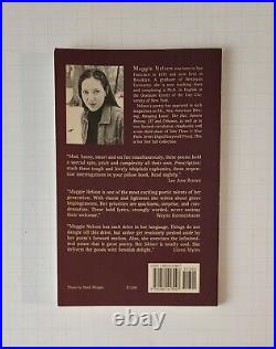 SIGNED Shiner Poetry Maggie Nelson 2001 First Edition 1st Printing FIRST BOOK
