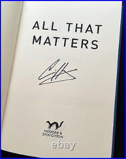 SIGNED Sir Chris Hoy Book All That Matters First Edition Hardcover & COA