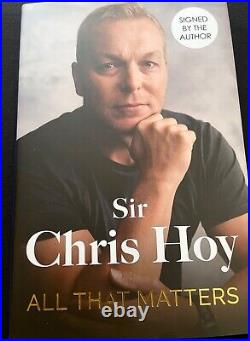 SIGNED Sir Chris Hoy Book All That Matters First Edition Hardcover & COA