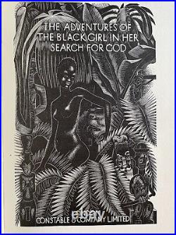 SIGNED The Adventures of the Black Girl in her Search for God, Bernard Shaw. 1st