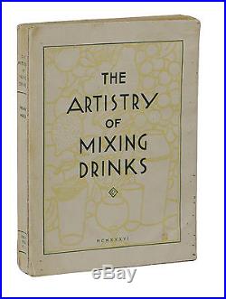 SIGNED The Artistry of Mixing Drinks FRANK MEIER 1936 First Trade Edition RITZ