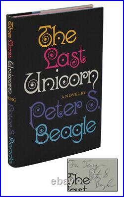 SIGNED The Last Unicorn by PETER S. BEAGLE First Edition 1st Printing 1968