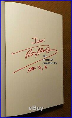 SIGNED The Martian Chronicles by Ray Bradbury 40th Anniversary Edition FIRST
