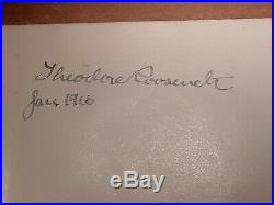 SIGNED Theodore Roosevelt signed 1st edition/print of Oliver CromwellRARE