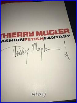 SIGNED Thierry Mugler FASHION FETISH FANTASY 1998 1st Edition Book. Rare