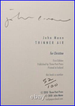 SIGNED Thinner Air (NUMBERED COPY)(FIRST EDITION)