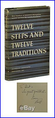 SIGNED Twelve Steps 12 Traditions BILL WILSON First Edition Alcoholics Anonymous