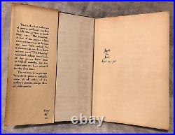 SIGNED Walter De La Mare Memory 1st/1st 1938 Constable, Original Jacket