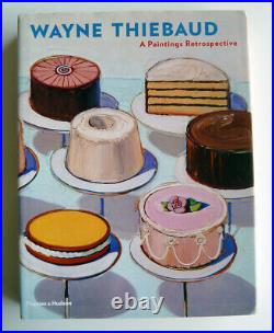 SIGNED Wayne Thiebaud A Painting Retrospective. First Edition Hardcover withextra
