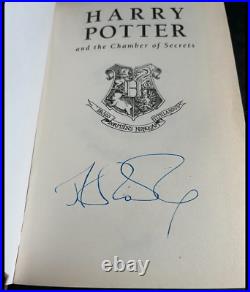 SIGNED by JK Rowling Harry Potter and the Chamber of secrets First Edition