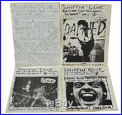 SNIFFIN' GLUE Vols 2 thru 12 Punk Fanzine First Edition 1976 1977 Mark Perry