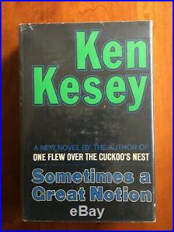 SOMETIMES A GREAT NOTION by Ken Kesey 1st Edition SIGNED/inscribed RARE