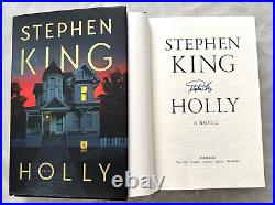 STEPHEN KING SIGNED'HOLLY' FIRST EDITION FIRST PRINTING 1st/1st HARDCOVER BOOK