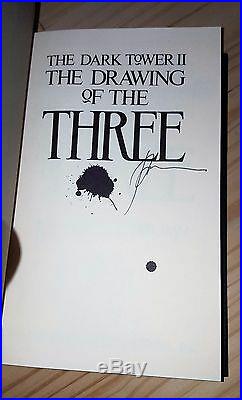 STEPHEN KING THE DRAWING OF THE THREE DARK TOWER ARTIST SIGNED GRANT 1st EDITION
