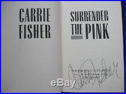 SURRENDER THE PINK SIGNED by Author / Actress CARRIE FISHER 1st Edition in DJ