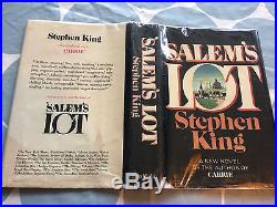 Salem's Lot, Stephen King Signed First Edition