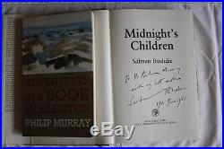 Salman Rushdie,'Midnight's Children', SIGNED first edition 1st/1st Booker