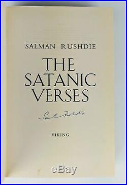 Salman Rushdie The Satanic Verses First Edition Signed