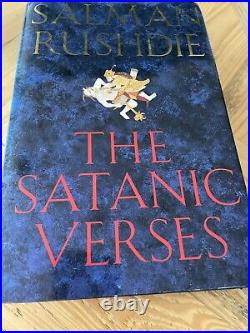 Salman Rushdie The Satanic Verses Signed First Edition Hardcover UK Very Rare