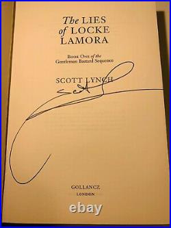 Scott Lynch The Lies of Locke Lamora Signed First Edition First Printing UK