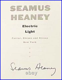 Seamus Heaney / ELECTRIC LIGHT Signed 1st Edition 2001