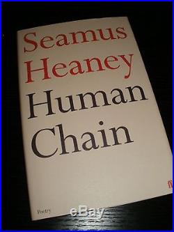 Seamus Heaney Human Chain signed first edition int'l postage