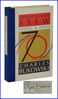 Septuagenarian Stew CHARLES BUKOWSKI Signed Limited First Edition 1/500 1st