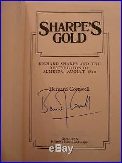 Sharpe's Gold by Bernard Cornwell First Edition SIGNED by Author