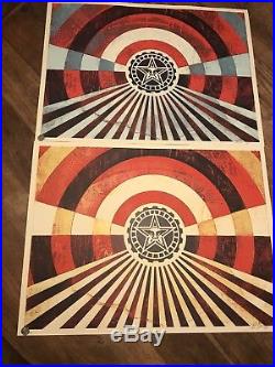 Shepard Fairey Obey Giant Tunnel Vision Print Set First Edition Signed & #/400