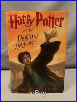 Signed 1st Edition 2nd Print US Hardcover Harry Potter and the Deathly Hallows