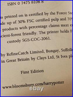 Signed 1st Edition Harry Potter & Half-Blood Prince. UK. Letter of provenance