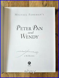 Signed 1st Edition Peter Pan & Wendy. J M Barrie. Michael Foreman. Pavilion Edt