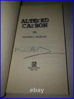 Signed 1st Us Hardcover Editions Altered Carbon & Broken Angels Richard Morgan