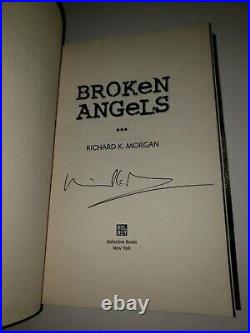 Signed 1st Us Hardcover Editions Altered Carbon & Broken Angels Richard Morgan