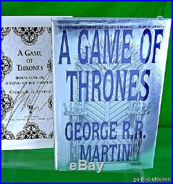 Signed A GAME OF THRONES by George R R Martin 1996 First Edition 1st Printing HC