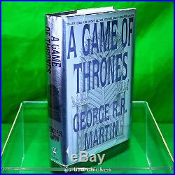 Signed A GAME OF THRONES by George RR Martin 1996 FIRST EDITION 1st HC FINE COND