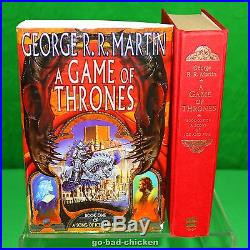 Signed A GAME OF THRONES by George RR Martin UK 1st Hardcover TRUE FIRST EDITION