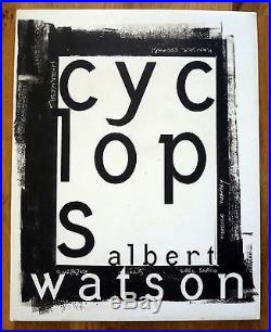 Signed Albert Watson Cyclops 1994 1st Edition & 1st Printing Fine Copy