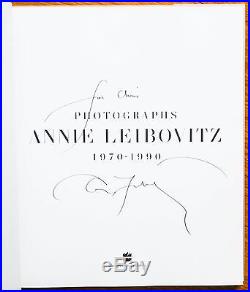 Signed Annie Leibovitz Photographs 1977 1991 1st Edition Fine Copy