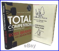 Signed Book Total Competition by Ross Brawn and Adam Parr F1 First Edition